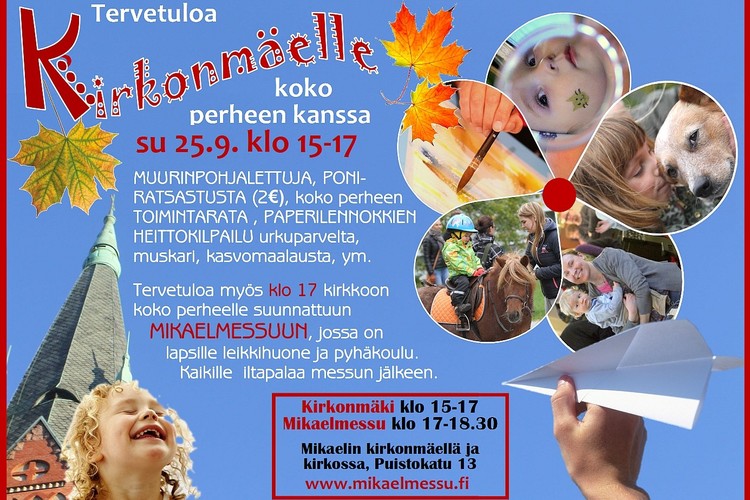 Kirkonmäellä -perhetapahtuma Kirkonmäellä -perhetapahtuma