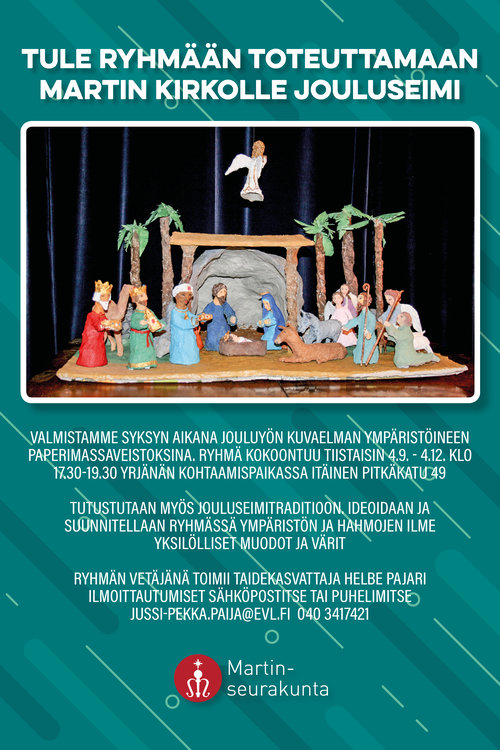 Jouluseimi kierrätysmateriaaleista -kurssi Jouluseimi kierrätysmateriaaleista -kurssi