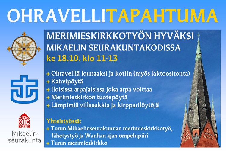 Ohravellitapahtuma merimieskirkkotyön hyväksi Ohravellitapahtuma merimieskirkkotyön hyväksi