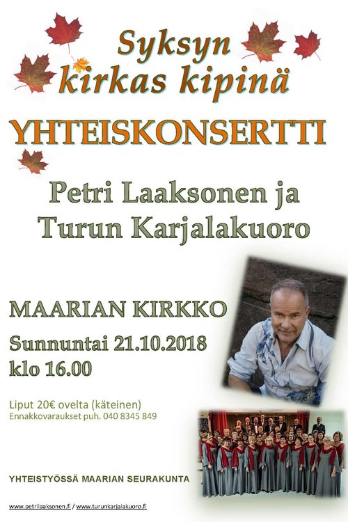 Syksyn kirkas kipinä -konsertti Syksyn kirkas kipinä -konsertti
