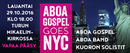 Aboa Gospel Goes to NYC-konsertti Aboa Gospel Goes to NYC-konsertti