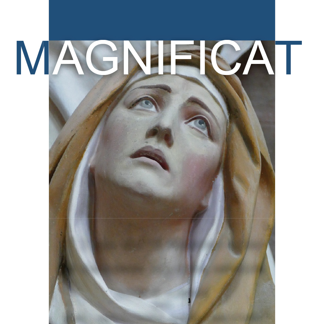 Neitsyt Maria ja teksti MAGNIFICAT