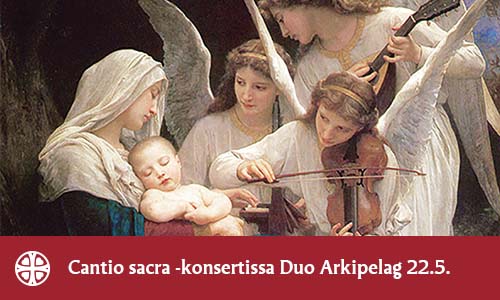Cantio sacra -konsertissa esiintyy Duo Arkipelag 22.5.2022.