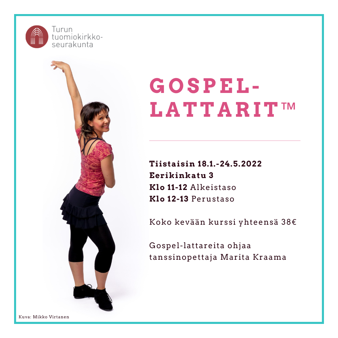 Gospel-lattarit™ : Aloittelijat Hymyilevä henkilö tanssiasennossa