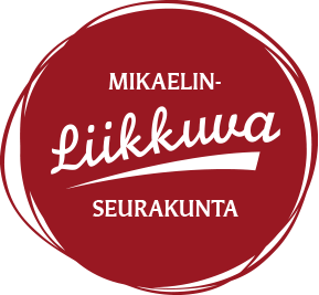 Liikkuvan seurakunnan logokuva. Pallonmuotoisen kuvan sisään piirtyvät risti ja vene.