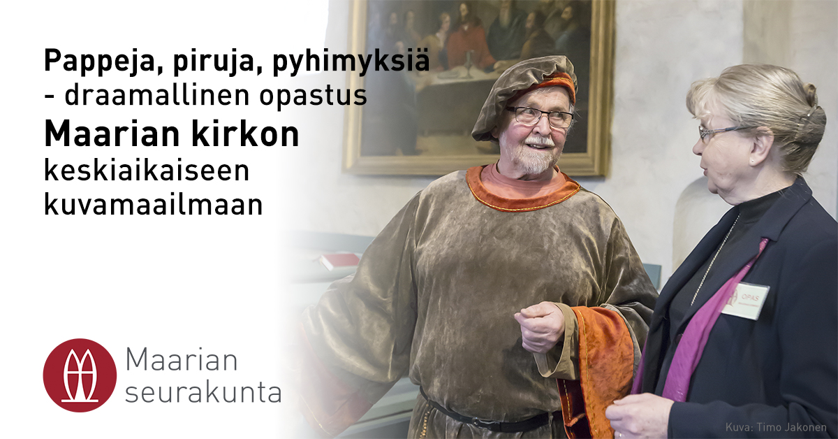 Pertti ja Anita Pussinen Maarian kirkossa