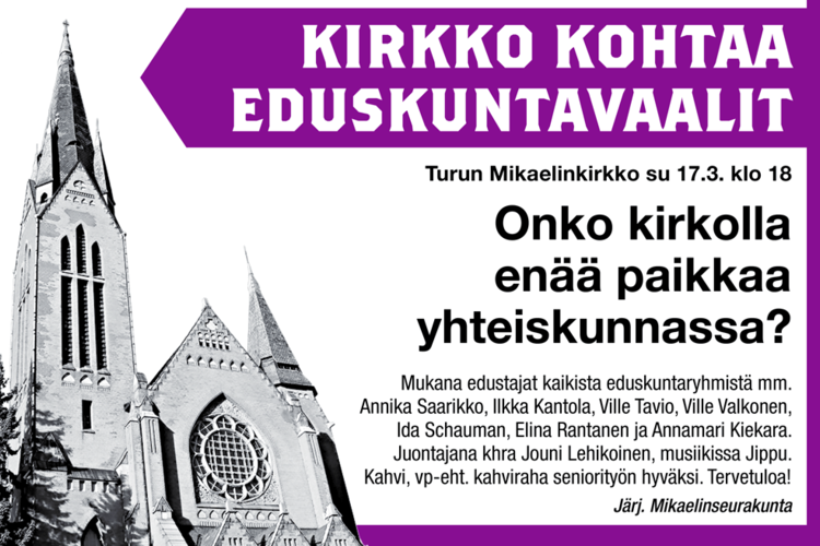 Kirkko kohtaa eduskuntavaalit Kirkko kohtaa eduskuntavaalit