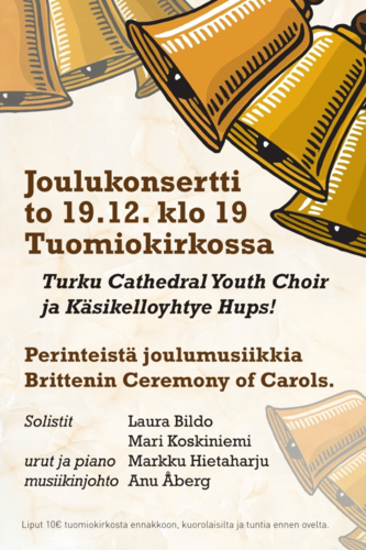 Joulukonsertti TCYC-kuoro ja Käsikelloyhtye Hups!