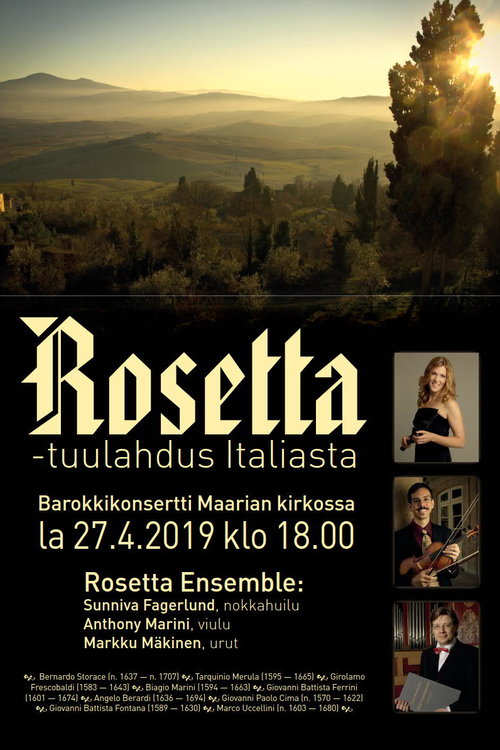 Rosetta - tuulahdus italiasta Rosetta - tuulahdus italiasta