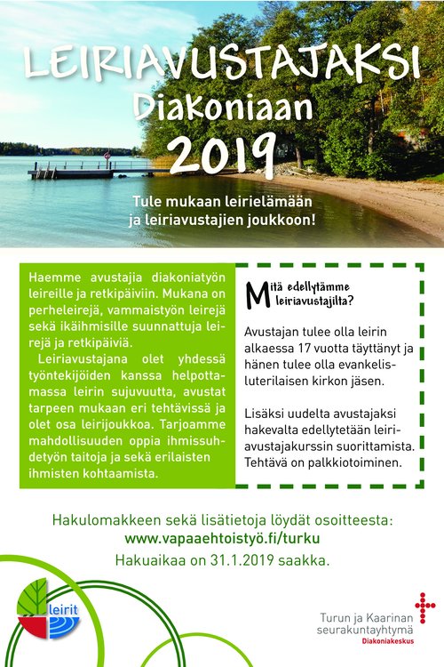 Leiriavustajakurssin mainos