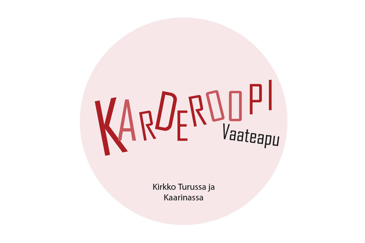 Karderoopin vaaleanpunainen logo