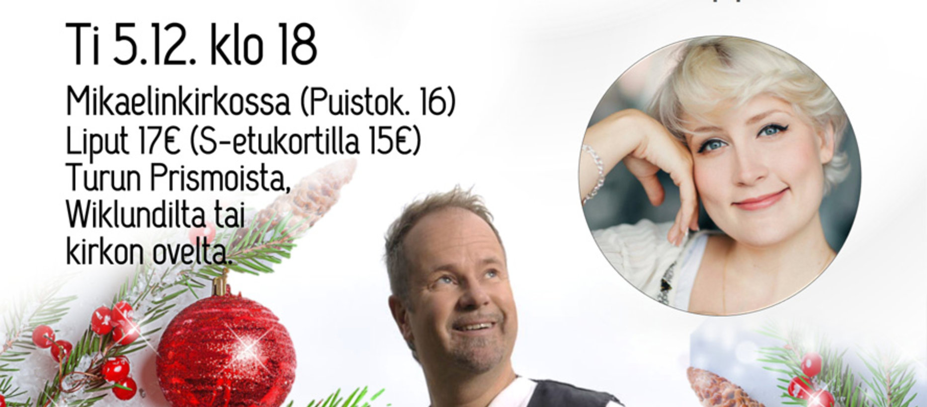 Mikaelin ystävien joulkonsertti 5.12.2017