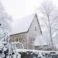 Pyhän Katariinan kirkko talvella