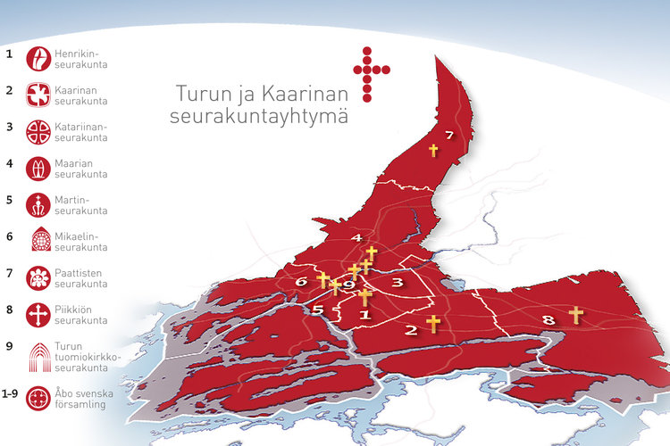 kartta seurakuntarajoista