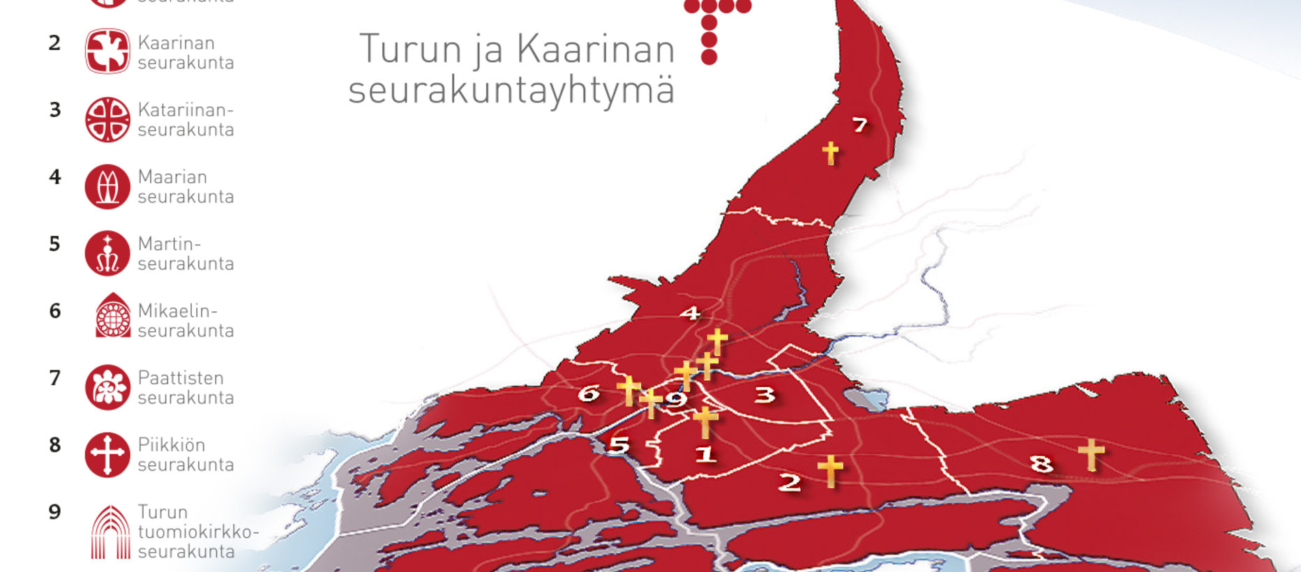 kartta seurakuntarajoista