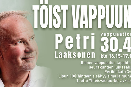 Petri Laaksonen kutsuu vappuun