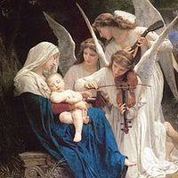 William-Adolphe Bouguereaun maalaus Song of the Angels vuodelta 1881.